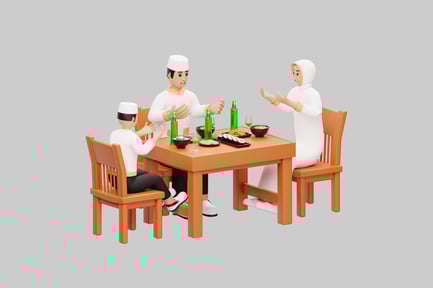 Preview: Ramadan family iftar dinner scene