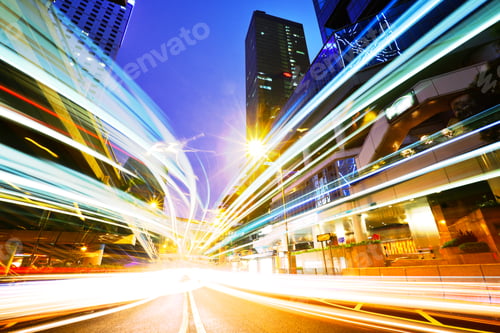 Preview: Junction of the road at night