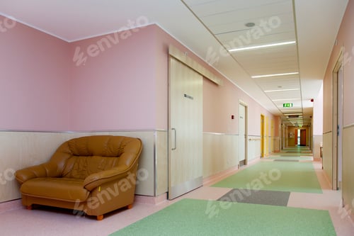 Preview: Waiting Area Near a Hospital Hallway