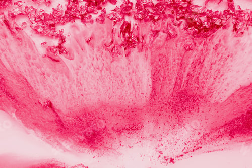 Preview: Spread-out acrylic paint. Abstract background. Demonstrating the colors of 2023 - Viva Magenta