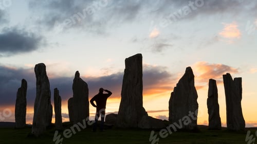Preview: Callanish Standing Stones, Isle of Lewis, Outer Hebrides, Scotland, United Kingdom