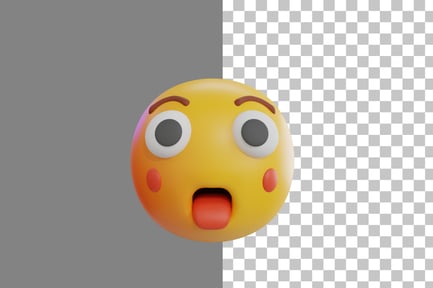 Preview: Shocked Emoji 3D Icon
