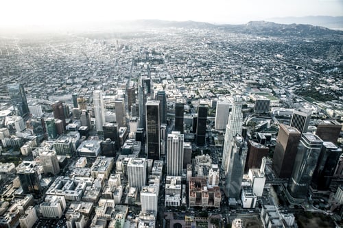 Preview: Los angeles aerial view from helicopter