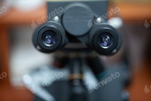 Preview: Laboratory Microscope. Scientific and healthcare research background