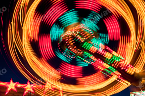 Preview: Amusement Park Ride At Night
