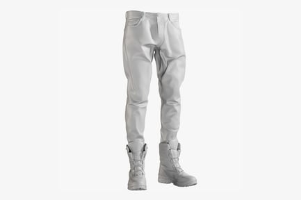 Preview: Men's Jeans Tucked into Military Boots