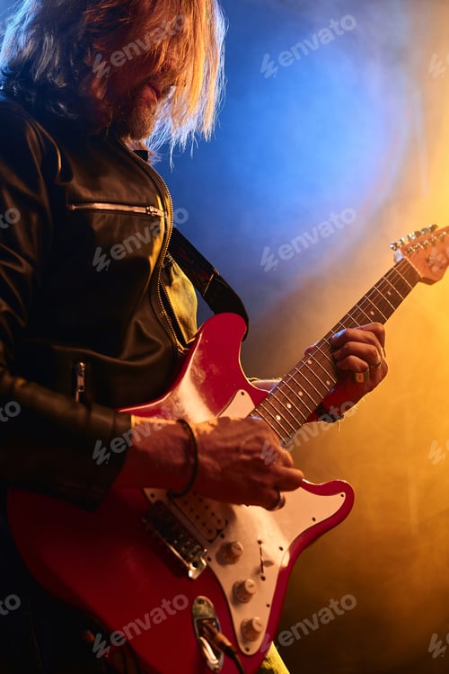 Preview: Rock Musician Playing Electric Guitar