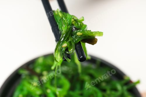 Preview: Concept of Japanese cuisine, Chuka salad, close up