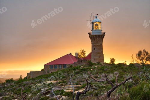 Preview: Nominated by Djmon1que Nominated by Navid_shkr and Momo_photo Beautiful lighthouse with the golden