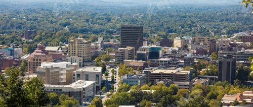 Preview: panorama of downtown Asheville, North Carolina