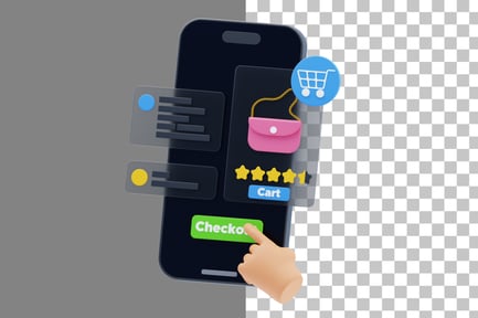 Preview: Checkout Process 3D Icon