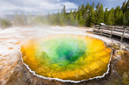 Preview: USA, Wyoming, Yellowstone National Park, Morning Glory Pool
