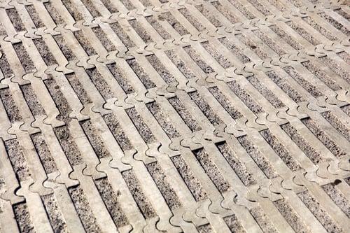 Preview: Surface of the rectangular old pavement pattern