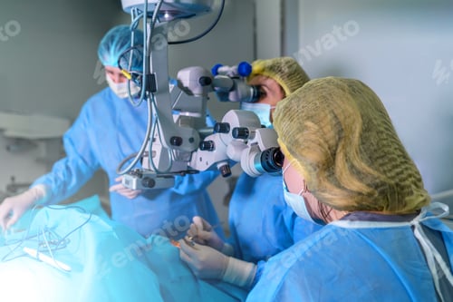 Preview: Blepharoplasty plastic surgery. Rejuvenation of the area around the eyes