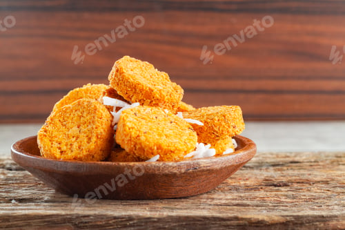 Preview: coconut candy, traditional candy from colombia