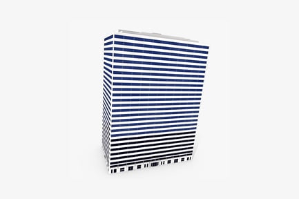 Preview: Striped high-rise building with gridded facade
