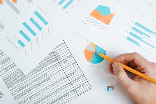 Preview: Analysis of economic indicators, financial reports with infographics and charts.