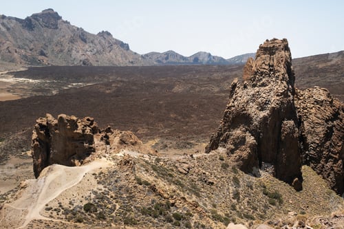 Preview: A crater in the Teide Volcano National Park.A Martian view.Tenerife.Spain