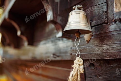 Preview: Bell with a rope hangs on the hull