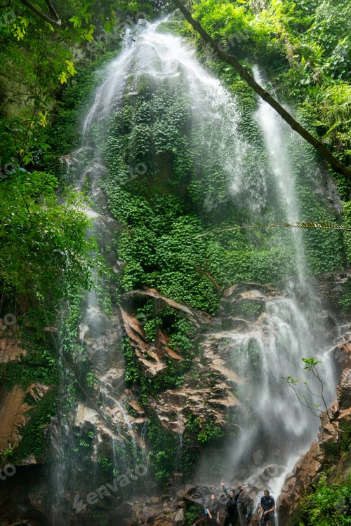 Preview: Sungai Kooi waterfall in the deep forest of Royal Belum State Park, Northern Perak, Malaysia.