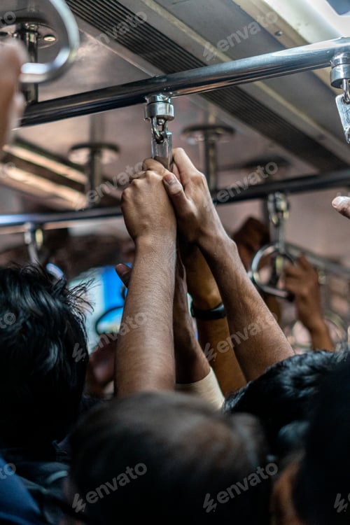 Preview: Passengers travel in Mumbai local train with taking safety measures, Maharashtra, India
