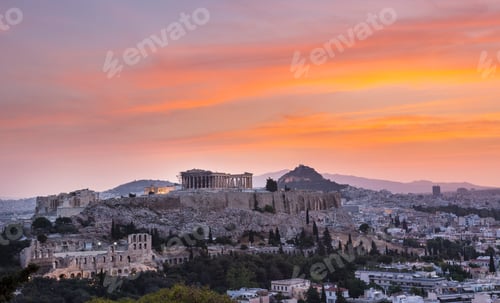 Preview: Ruins of the acropolis, Athens, Attiki, Greece, Europe