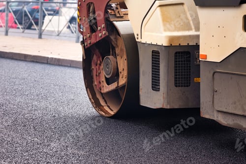 Preview: Urban Asphalt Paving Transforms City Streets During Ongoing Road Maintenance Activities
