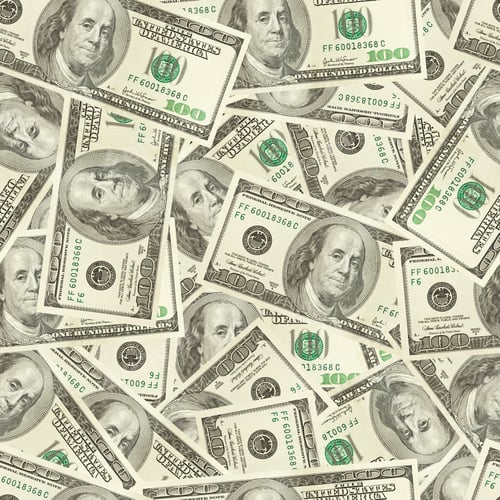 Preview: One Hundred Dollar Bills Background Pattern Texture