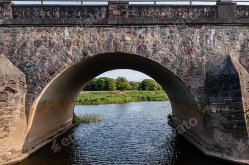 Preview: Stone Arch Bridge Over River. Kandava,Latvia
