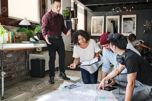 Preview: Startup team working on a project