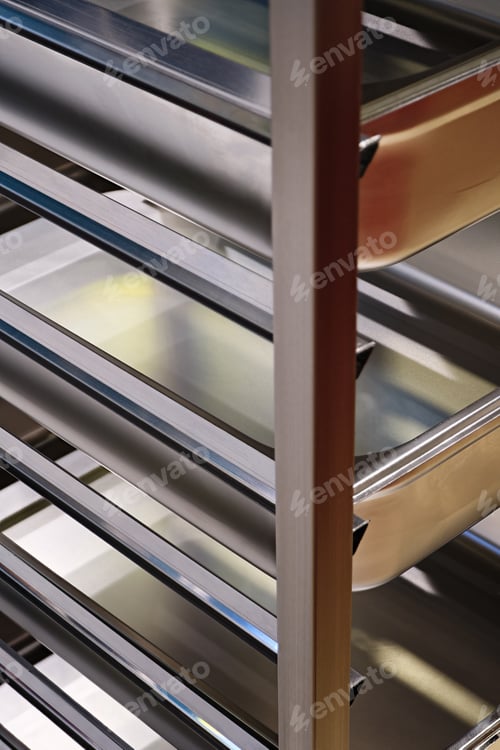 Preview: Industrial stainless steel kitchen rack