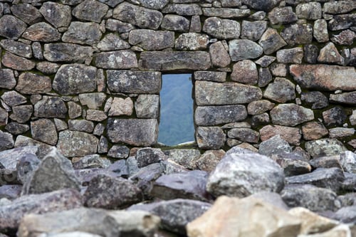 Preview: Stone wall at Machu Picchu, Peru