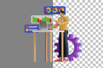 Preview: Business Management 3D Illustration