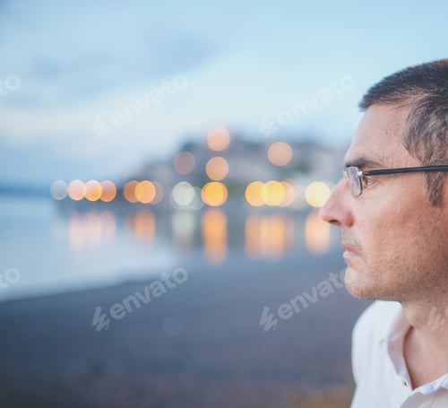 Preview: Pensive Man Profile