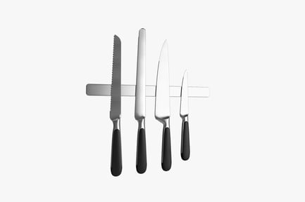 Preview: Modern Knife Set with Magnetic Holder
