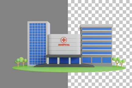 Preview: Hospital Building 3D Icon