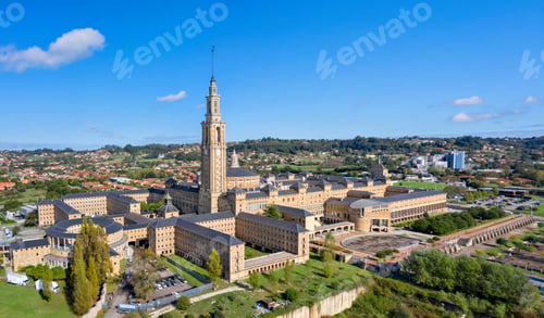 Preview: Aerial view of Universidad Laboral de Gijon