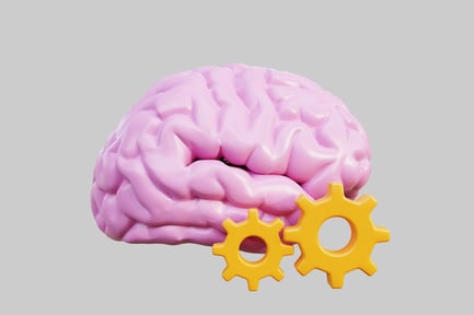 Preview: Pink brain with gears