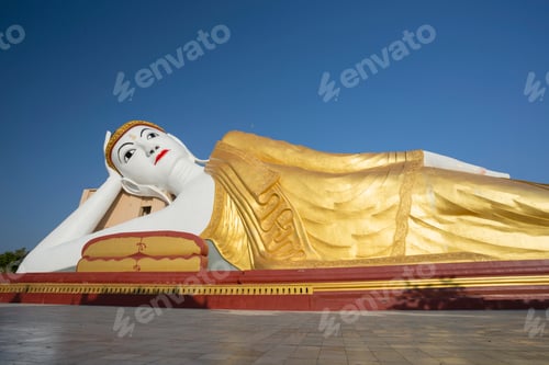 Preview: Bodhi Tataung, the golden reclining buddha near Monywa, Sagaing Division, Myanmar
