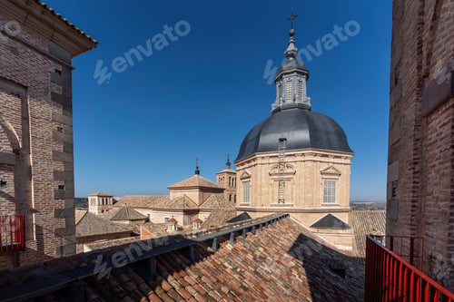 Preview: Jesuit Church (Church of San Ildefonso) Dome and Church of San Roman - Toledo, Spain