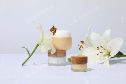 Preview: Concept of skin and body care, cream cosmetic
