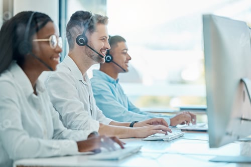 Preview: Call center team, telemarketing and computer consulting, crm contact us and customer support, servi