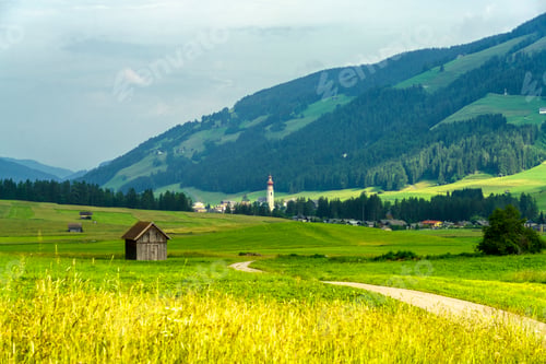 Preview: Cycleway of Pusteria valley at summer