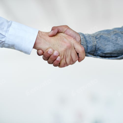 Preview: Youve got yourself a deal. Cropped shot of two businesspeople shaking hands.