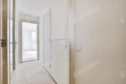Preview: White long corridor