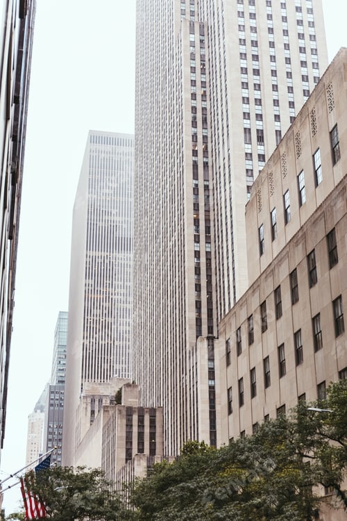 Preview: urban scene with architecture of new york city, usa