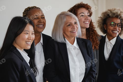 Preview: Happy Professional Women Smiling in Business Attire