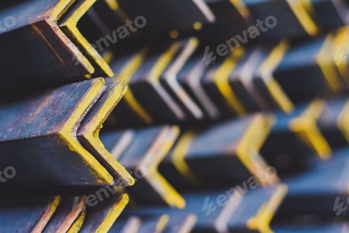 Preview: Close up of a stainless steel angle bars