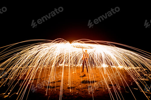Preview: Spinning Fire on the beach