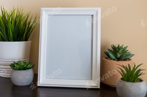 Preview: White frame, mockup